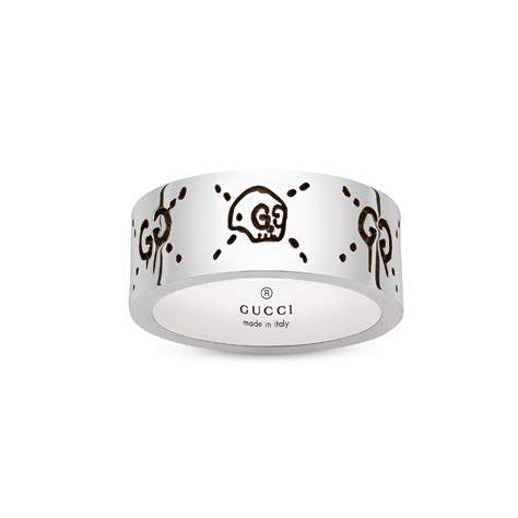 gucci ghost bracelet used|Gucci ghost ring in silver.